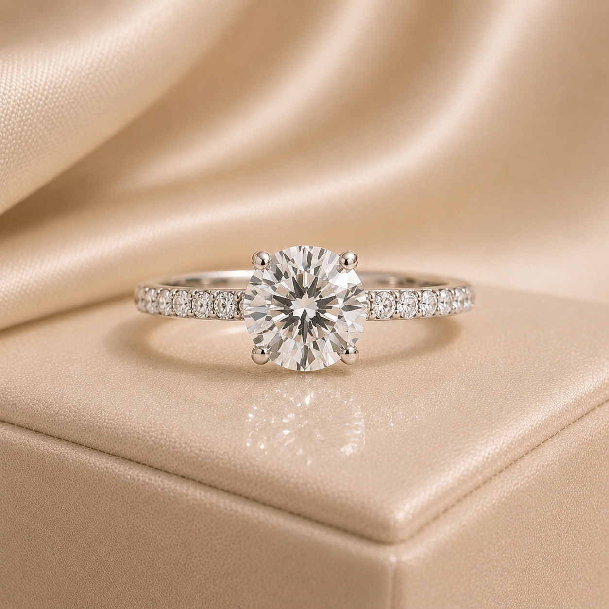 004 Constellation — bague de fiançailles diamant de laboratoire, taille rond